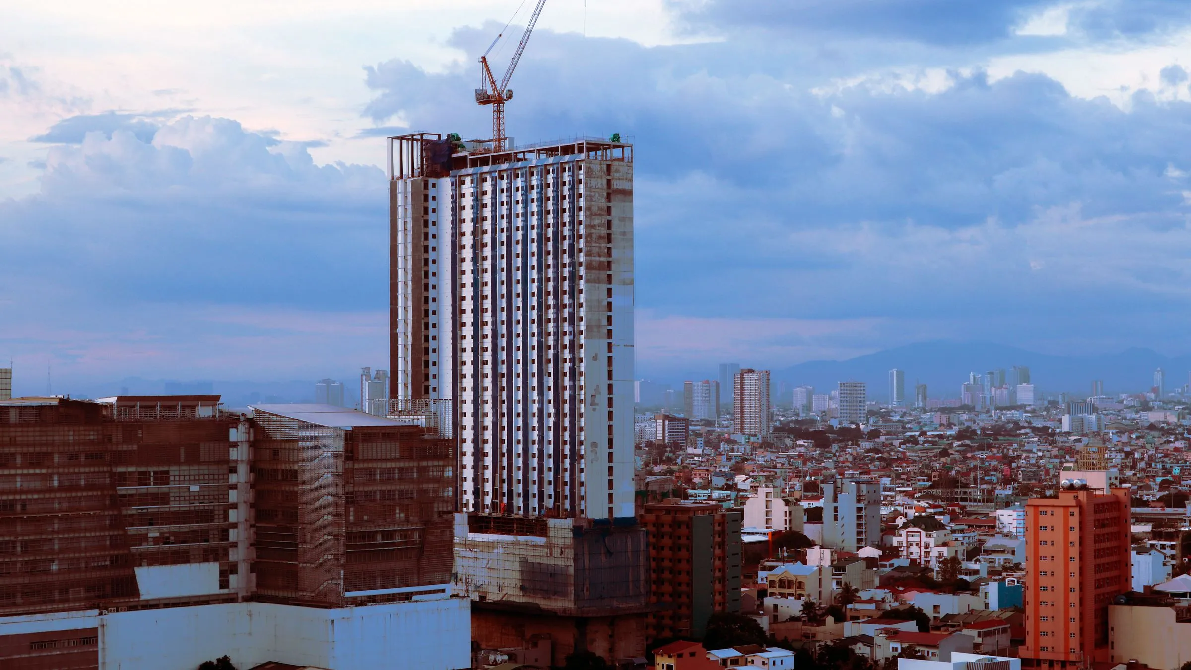 Skyscraper under construction in Pasay City, Philippines