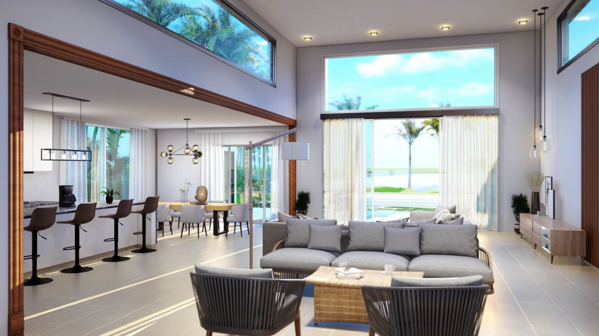 Villa in Las Terrenas, Dominican Republic — interior living space